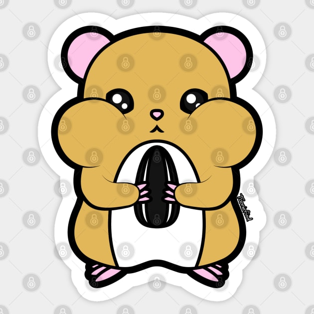 Mocha Hamster Sticker by Tooniefied